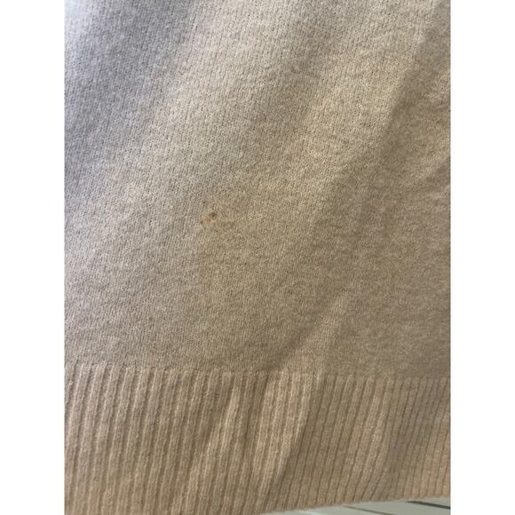 Madewell Color Block Cream Brown Wool Alpaca Blend Sweater Women's Size Medium - Picture 7 of 9